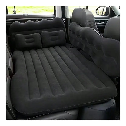Inflatable Car Air Mattress For SUV Back Seat, Portable Travel Camping Bed With 2 Air Pillows And Electric Pump, Universal Car