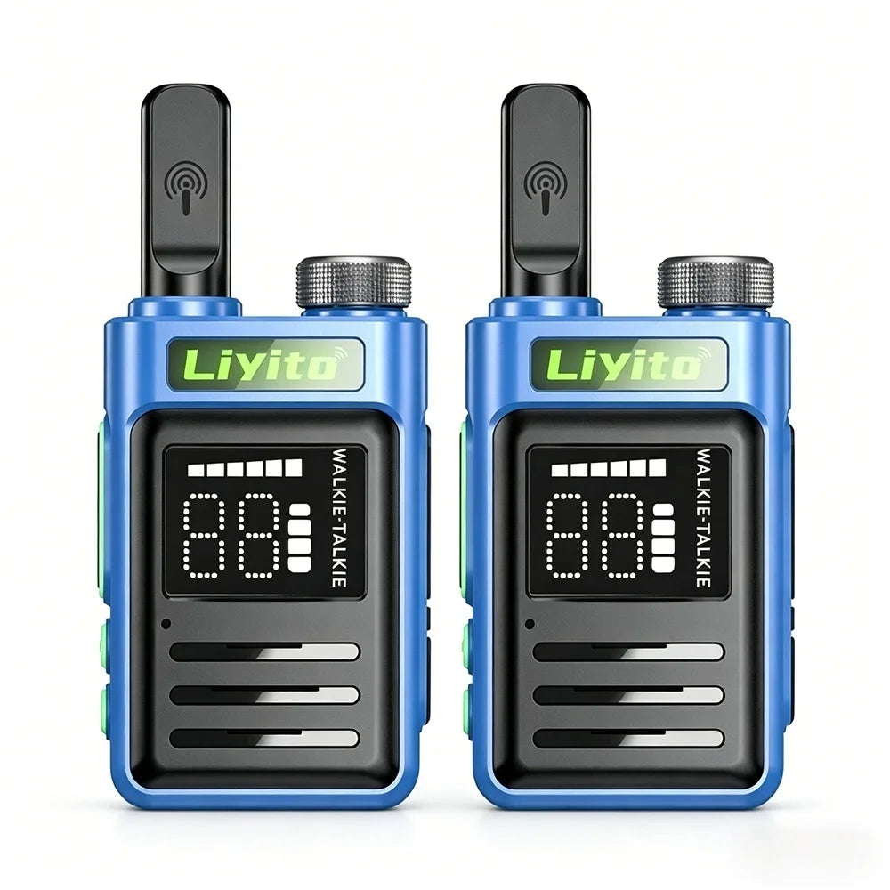 Motolola Mini Two Way Radio 2 Pack Walkie Talkie Long Range Rechargeable Durable for Camping Hiking Outdoor Adventure COD Radio