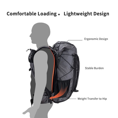 Naturehike Waterproof Ultralight Hiking Backpack – High-Capacity Mountaineering & Travel Pack with Rain Cover