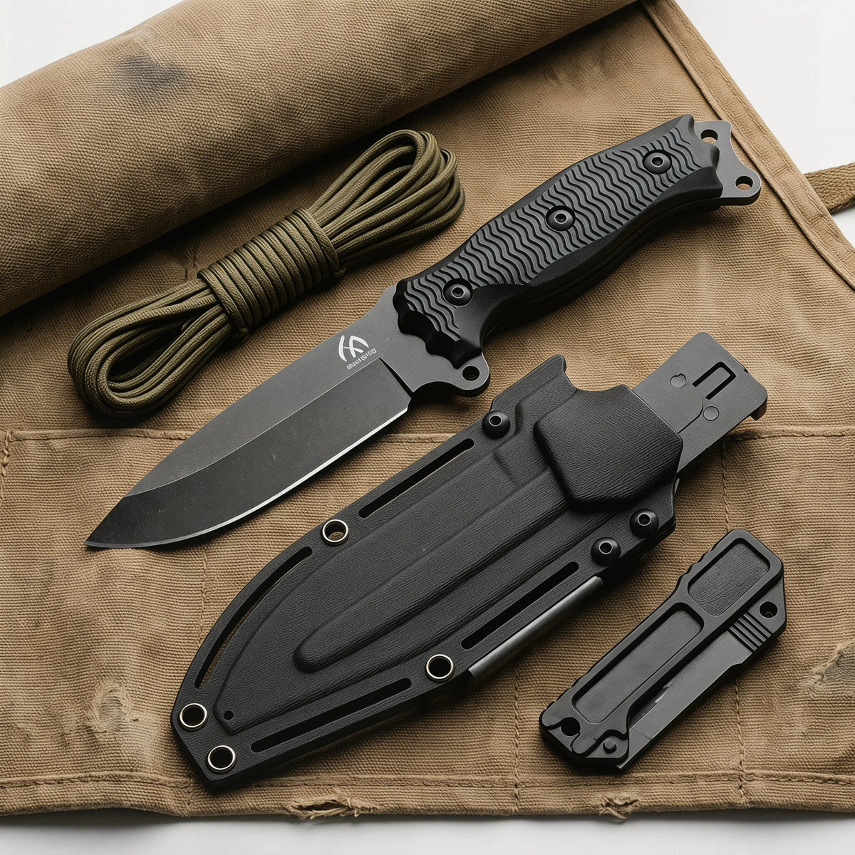 Outdoor Leisure Multi-Purpose Practical Stainless Steel Knife Camping Picnic Outdoor Organization Multifunctional Straight Knife lightweight and Easy to Carry Manual Tool Knife