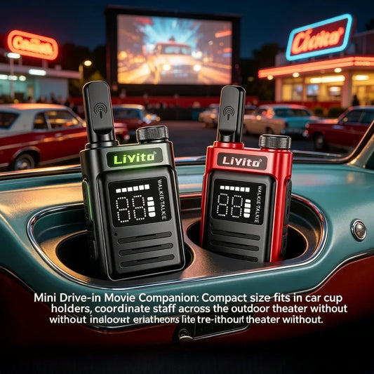 Motolola Mini Two Way Radio 2 Pack Walkie Talkie Long Range Rechargeable Durable for Camping Hiking Outdoor Adventure COD Radio
