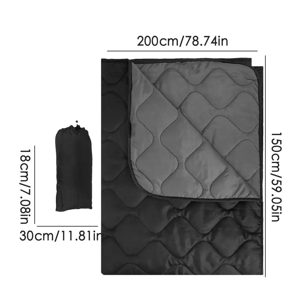 Down Camping Blanket Outdoor Travel Blanket Windproof Multifunctional Warm Quilt For Cold Weather Lightweight Backpacking Quilt