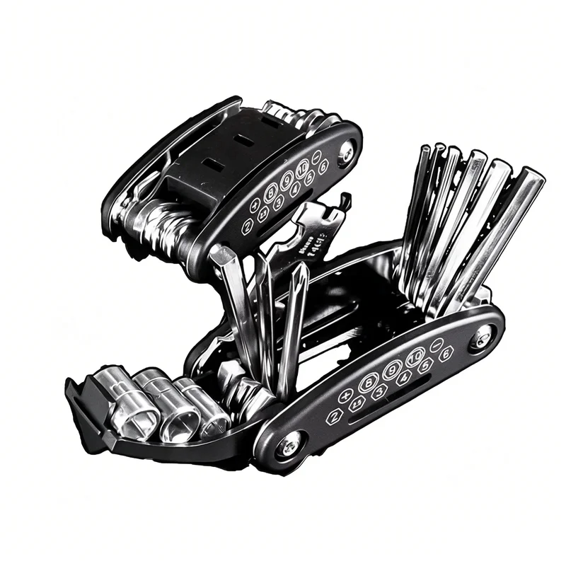 16-in-1 Socket Wrench Set, Non-Slip Rotating Head. Durable Stainless Steel for Home, Repairs & Camping