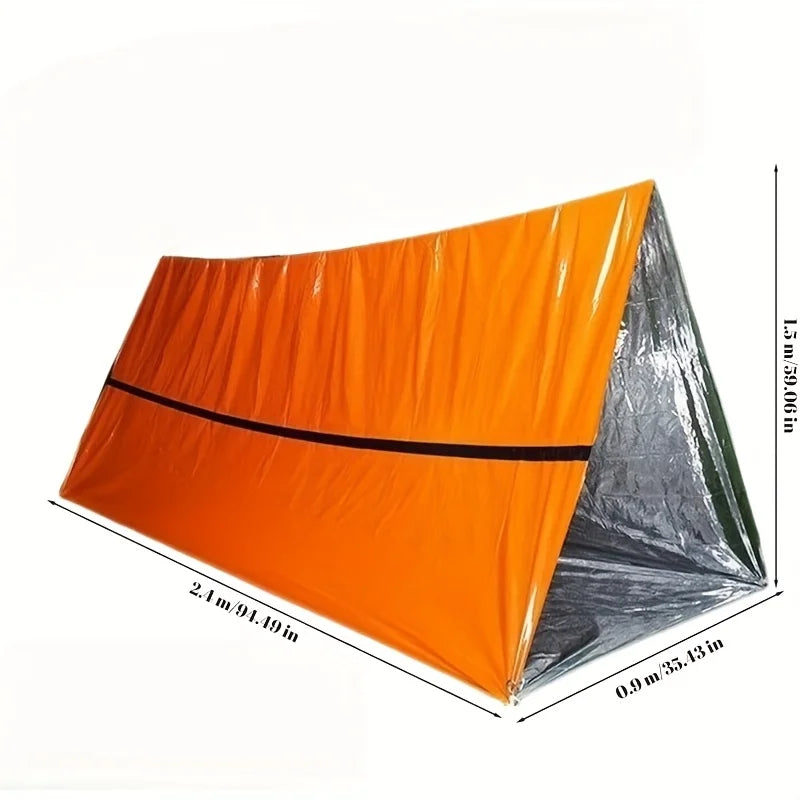 3-in-1 Emergency Thermal Survival Tent, Blanket & Sleeping Bag