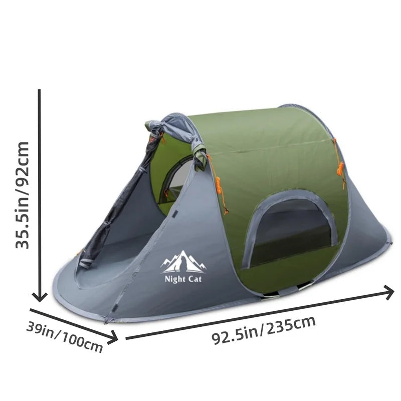 1-Person Pop-Up Camping Tent | Waterproof Lightweight Solo Tent for Hiking, Backpacking & Outdoor Adventures