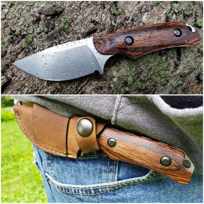 BM 15017 High Hardness Fixed Blade Knife Durable 8Cr13Mov Steel Blade Outdoor Camping Fishing Tool EDC cutting Knife