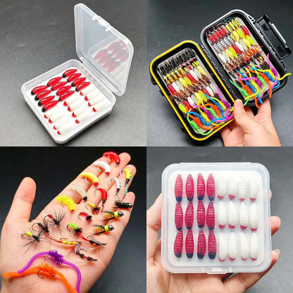 Fly Fishing Flies Total:161Pcs(2 Boxes) Fly Fishing Bait Dry/Wet Fly Nymph Fly Fishing Lure Fly Box for Trout Salmon -Fly Fishing Kit