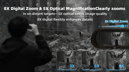 GOYOJO True 4K Night Vision Binoculars 1200m Long Range Night Viewing Goggles Full Color Photo and Video with App Control for Camping