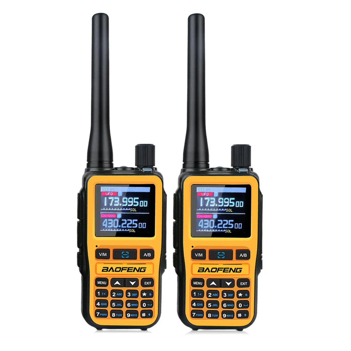 Baofeng UV-5R Mini Dual-Band Walkie Talkies – 2-Pack, 5W, Dual PTT, VOX, FM & Air Band RX, Type-C Charging