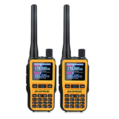 Baofeng UV-5R Mini Dual-Band Walkie Talkies – 2-Pack, 5W, Dual PTT, VOX, FM & Air Band RX, Type-C Charging
