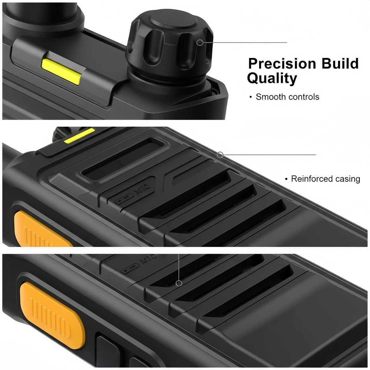 Portable Walkie Talkie Two-Way Radio 16 Channels UHF 400-470MHz Long Range Communication Handheld Walkie-Talkies for Outdoor
