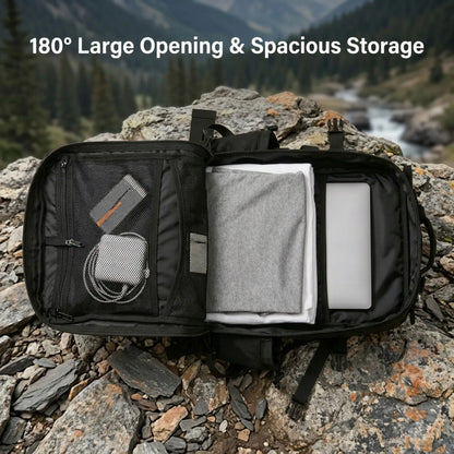 45L Large Capacity Tactical Backpack Hunting Rucksack with Dual Water Bottle Cup Holders Outdoor Camping Survival Equipment Backpack for Hiking Trekking Travel Sports EDC Daily Use