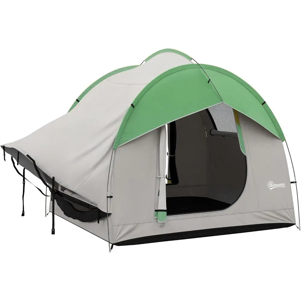 SUV Truck Tent – 2000mm Waterproof Camping Tent with 3 Doors & Mesh Windows, 5–6 Person Outdoor Travel Tent, 7.5' L × 6.9' W × 6.9' H