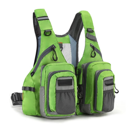 Fishing Vest With Multiple Pockets, Lightweight Fly Fishing Vest, One Size Adjustable Vest