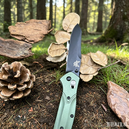 US Stock 940 Style Folding Pocket Knife S30V Stainless Steel Blade Green Aviation Aluminum Handle Axis Lock EDC Every Day Carry Tactical Tool Outdoor Survival Camping Hiking Gift for Men Wholesale Supplier Factory Price High