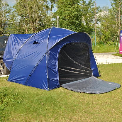 3-4 Person SUV Camping Tent PU4000 Waterproof with Mesh Bug Door, Cross-Ventilated Quick-Pitch Design, Built-In Floor