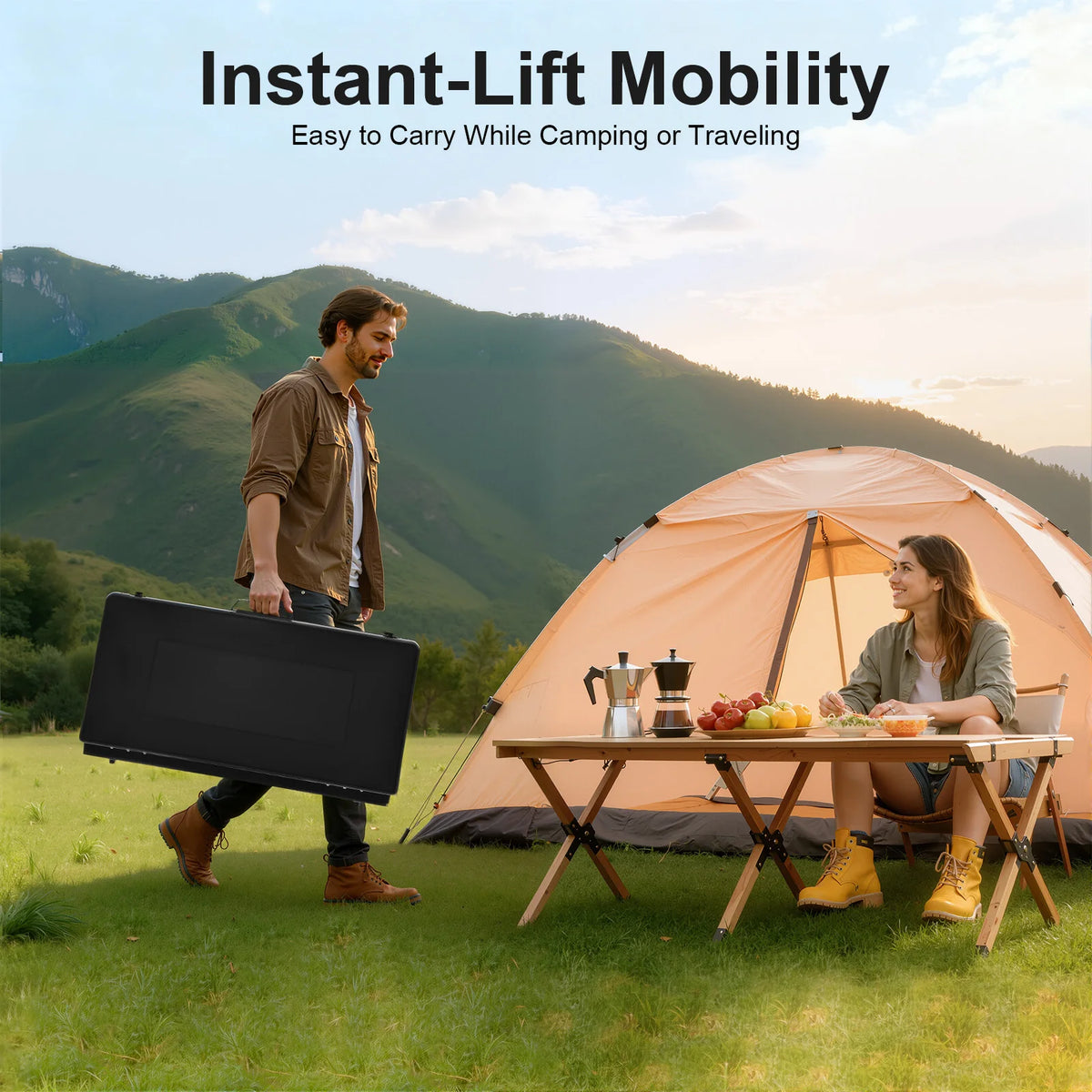 Portable 3-Burner Camping Stove – Dual Fuel Propane & Butane Outdoor Cooking Grill for Camping, RV, Tailgating & Emergency Preparedness