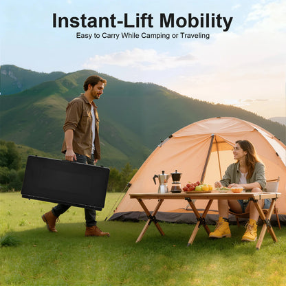 Portable 3-Burner Camping Stove – Dual Fuel Propane & Butane Outdoor Cooking Grill for Camping, RV, Tailgating & Emergency Preparedness