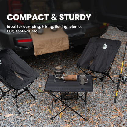 ONETIGRIS Foldable Camping Table, Lightweight Portable Table Sturdy & Quick Setup, Holds Up to 66 lbs, Perfect for Camping, Hiking, Backpacking, Picnic, Beach, Travel