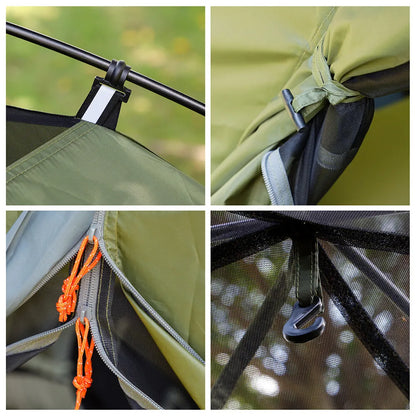 Night Cat Upgraded Backpacking Tents 1- 2 Persons Easy Clip Setup Camping Tent Adults Heavy Rainproof Compact Lightweight
