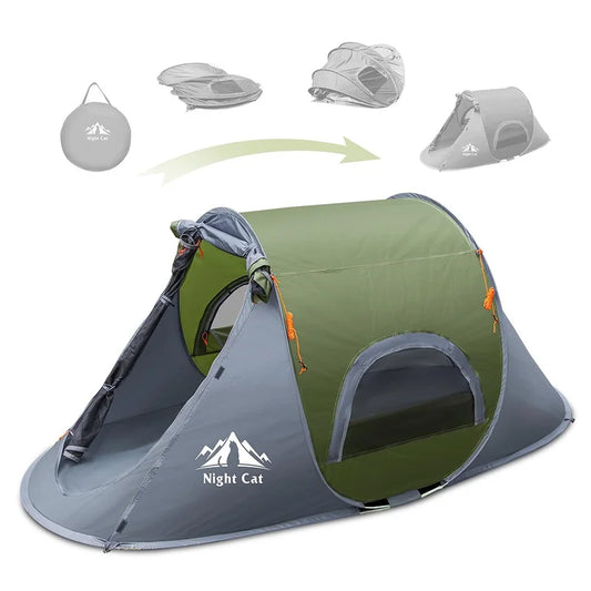 1-Person Pop-Up Camping Tent | Waterproof Lightweight Solo Tent for Hiking, Backpacking & Outdoor Adventures