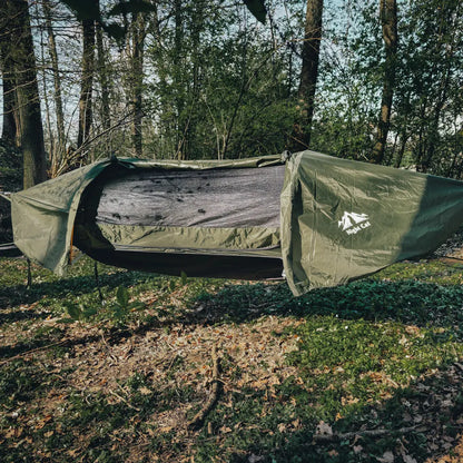 Night Cat Flat Lay Hammock Tent with Mosquito Net Waterproof Rainfly Storage Room