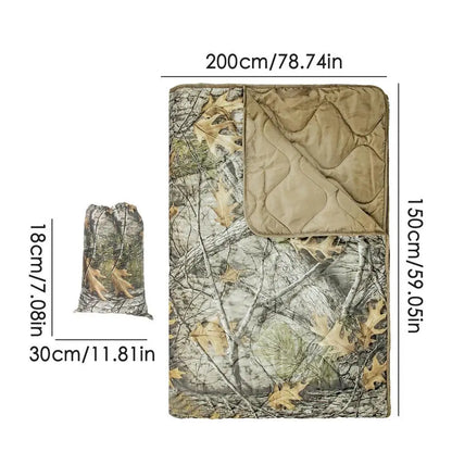 Down Camping Blanket Outdoor Travel Blanket Windproof Multifunctional Warm Quilt For Cold Weather Lightweight Backpacking Quilt