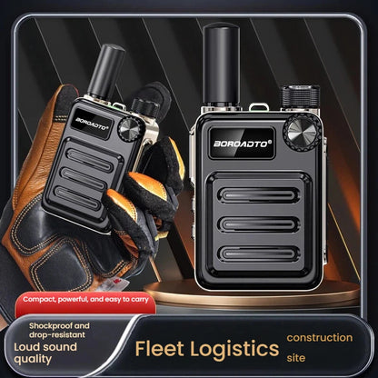 5W Mini UHF Walkie Talkie – 16-Channel Two-Way Radio, 400–470MHz, Long Standby, Portable Handheld Transceiver